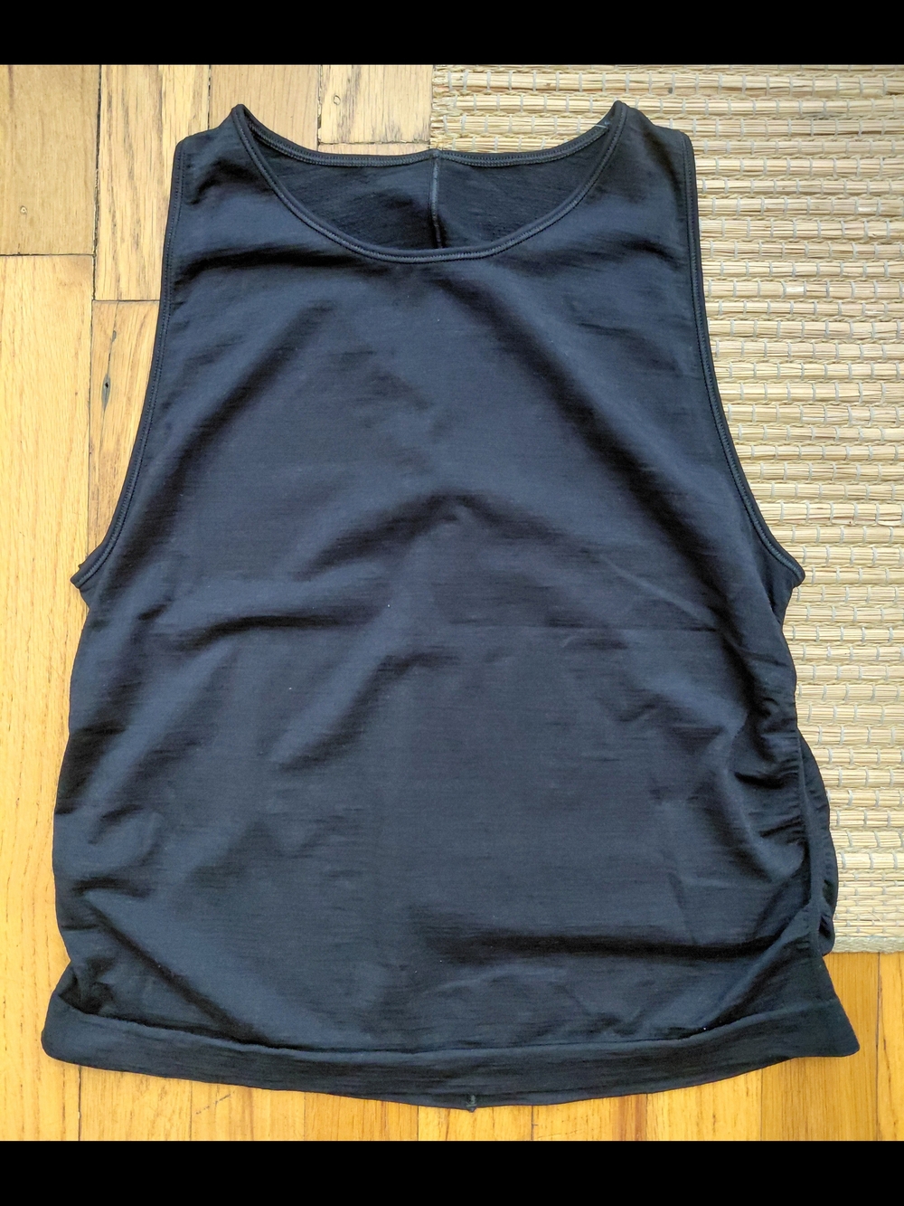 Never Worn Women Black Sleeveless Yoga-Running-Trail Tank Top